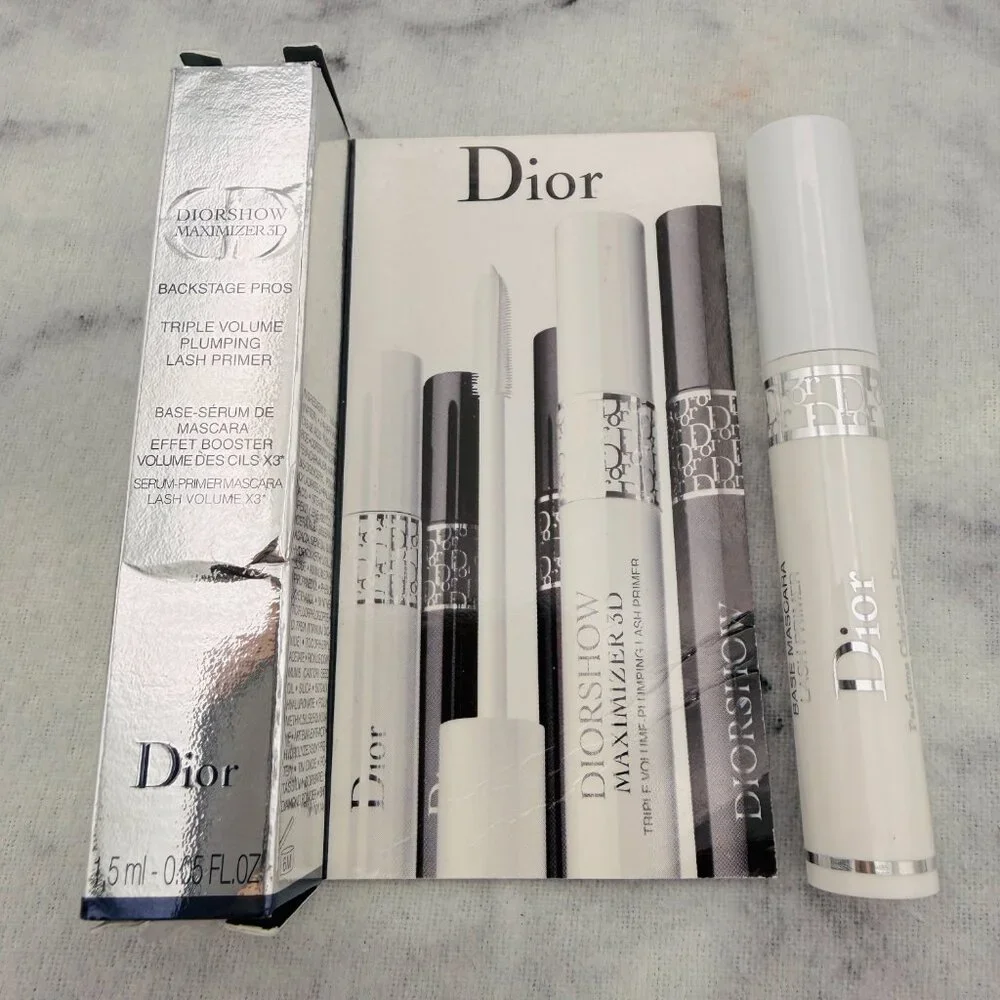 DIOR Beauty Set-Nude Floral Pouch,Primer,Mascara,Rouge,Serum,EDP-6pc-BOXED-NEW
